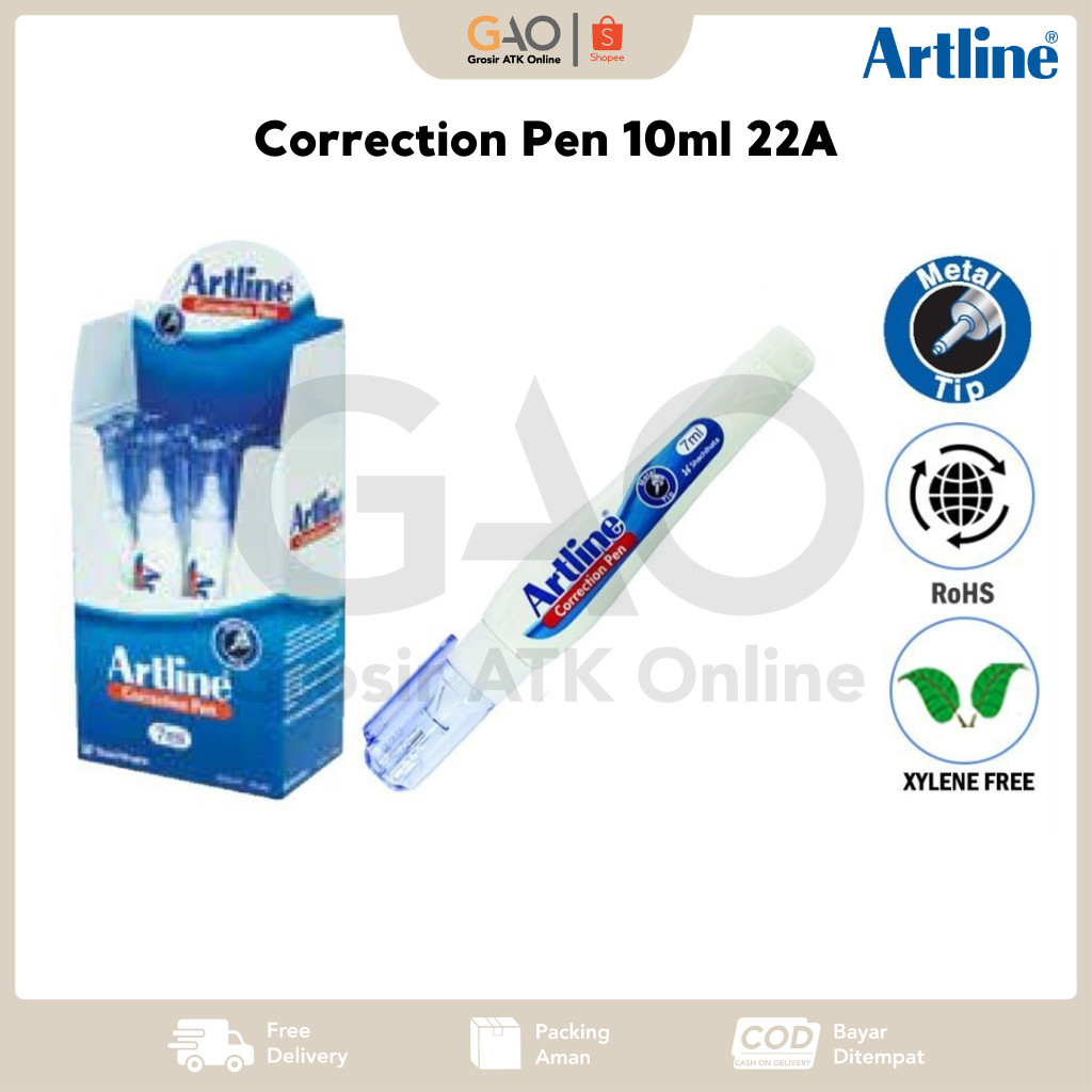 

Correction Pen Artline 7ml ECR-P7 / Tipe-Ex Cair Artline 7ml ECR-P7