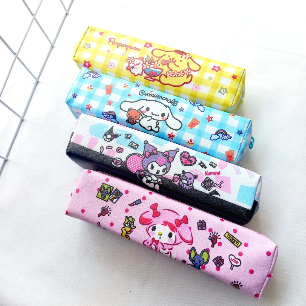 

Kotak Pensil kain Kuromi Sanrio || Tempat Pensil Gambar Sanrio