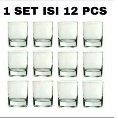 TERMURAH  1 Lusin Gelas Kaca Sloki Soju Mini Kecil isi 12 Pcs cod gratis ongkir promo diskon