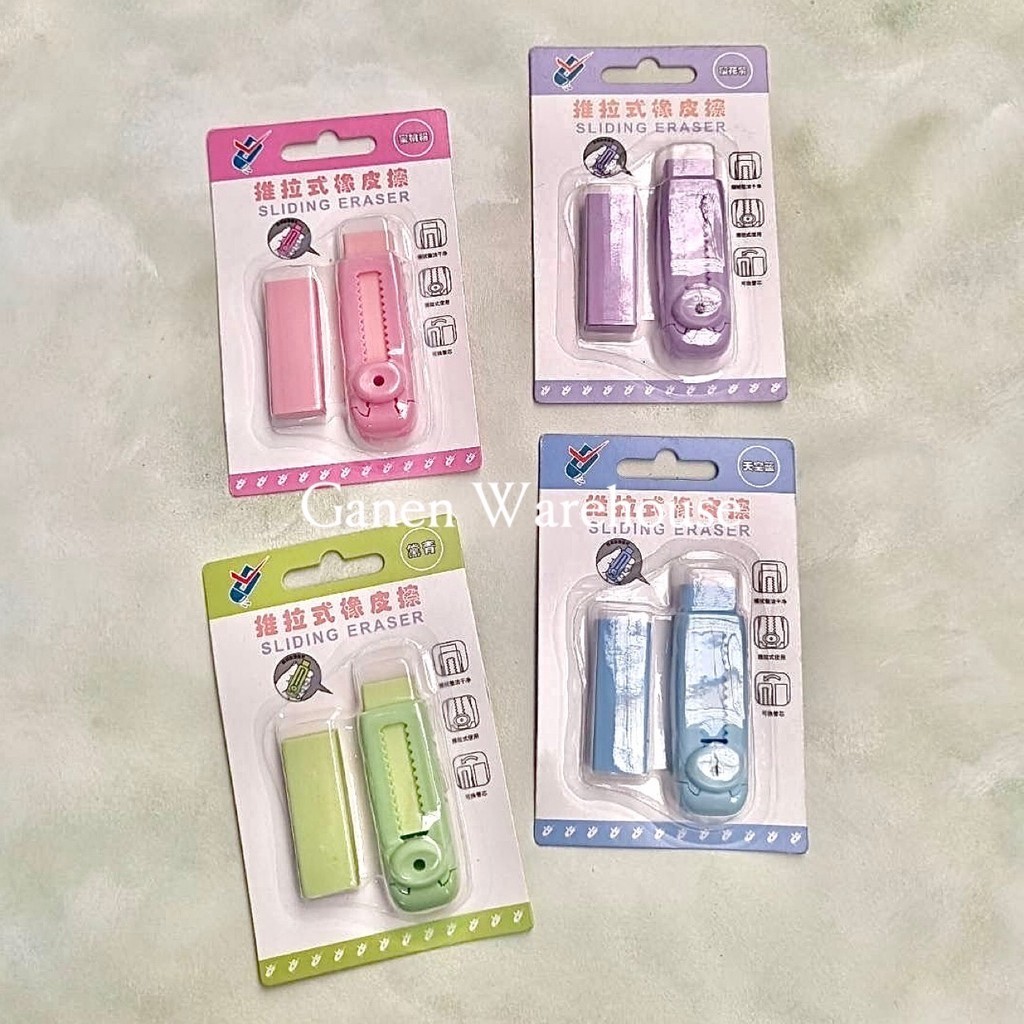 

[GW] Sliding Eraser Isi 2 Penghapus Pensil