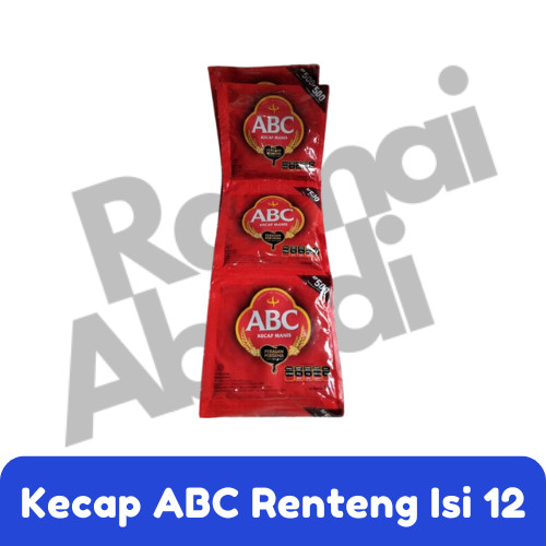 

KECAP ABC RENTENG ISI 12PCS @15ML | KECAP MANIS ABC