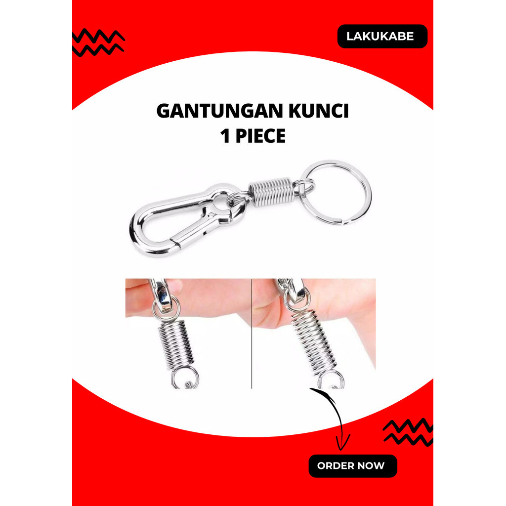 Gantungan Kunci Ring Per Stainless Keychain