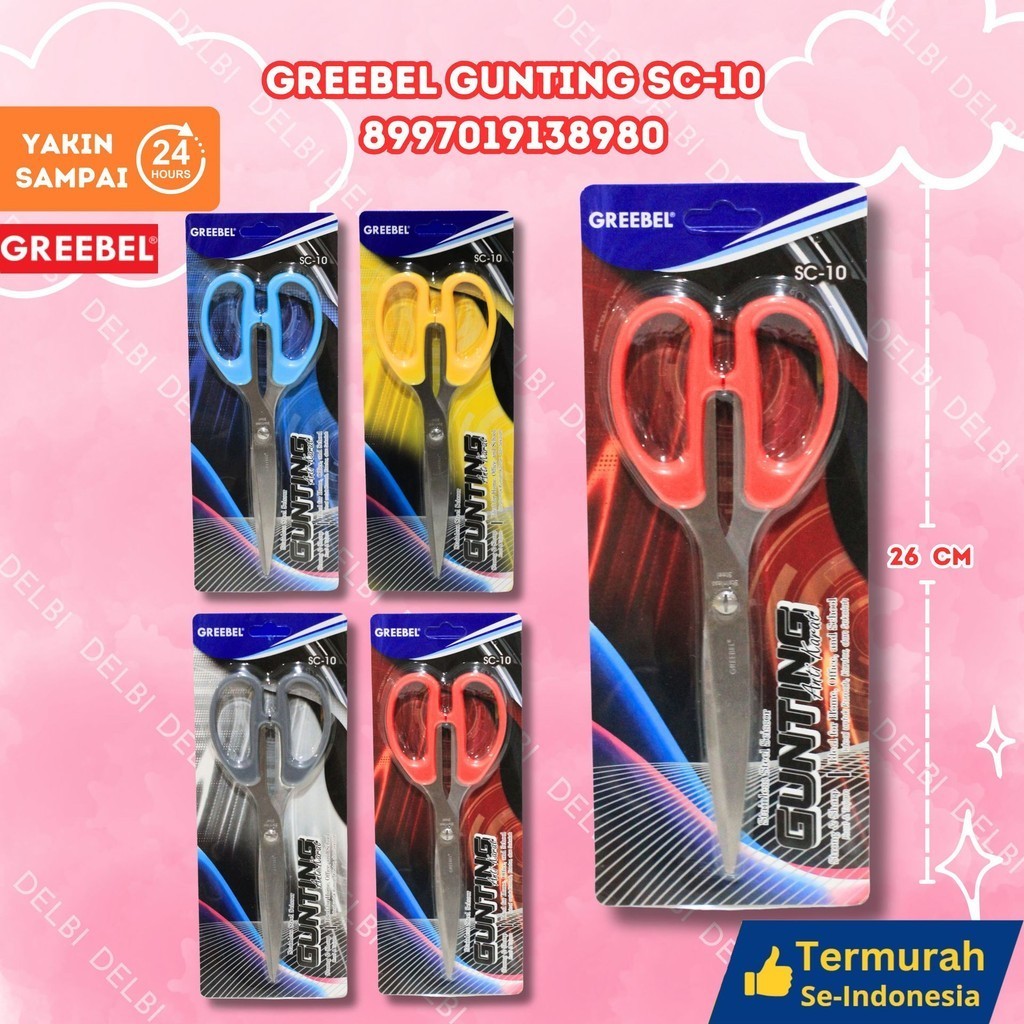 

GREEBEL GUNTING SC-10/GUNTING TAJAM/GUNTING KERTAS/GUNTING ANTI KARAT