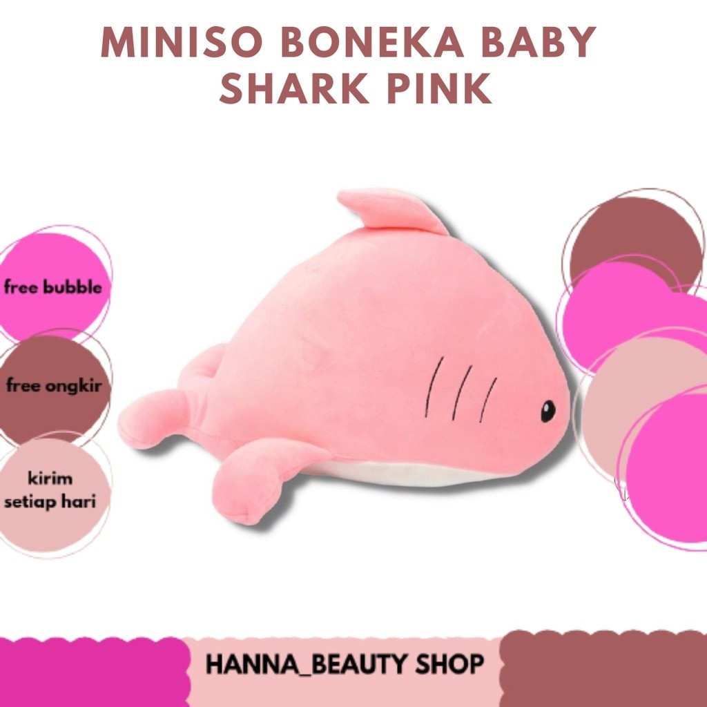 MINISO BONEKA BABY SHARK PINK
