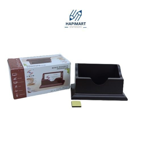 

Pen Stand Stationery Holder Kotak Tempat Kartu Nama Kayu