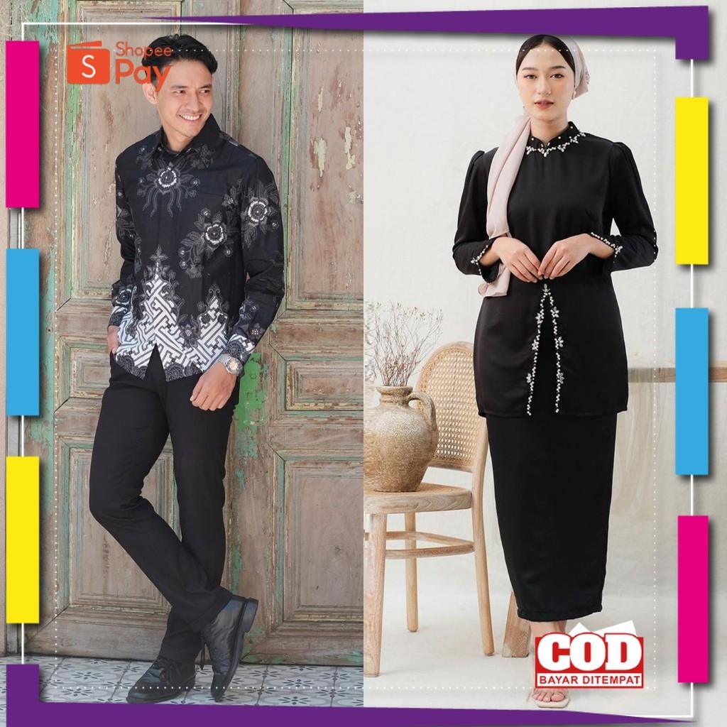 KAIN LEMBUT HALUS ADEM TEBAL / NEW ARRIVAL BISA COD - KEBAYA COUPLE BATIK SARIMBIT KEBAYA KURUNG MEL