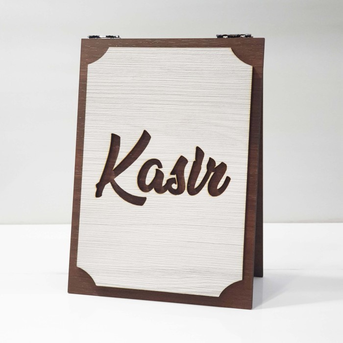 

Promo Terbatas- Signage Cafe duduk - KASIR (MEJA) - Standing Sign Meja Kasir