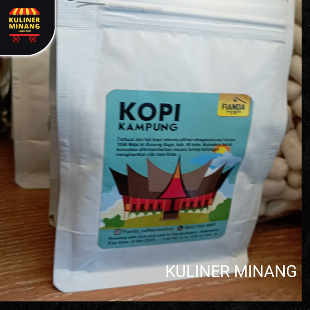 

Kopi Kampung Otentik Taste Pariaman urang awak Snack Kuliner Minang Kabau