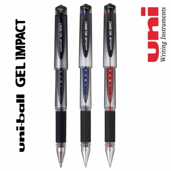 

Uniball GEL IMPACT 1.0mm (BROAD) SIGN PEN ANTI LUNTUR!!! - Hitam