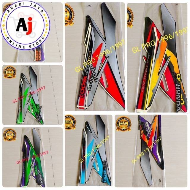 Striping Stiker Declas lis Motor HONDA GL PRO  GLPRO NEOTECH 1996 1997 1998 KUALITAS l