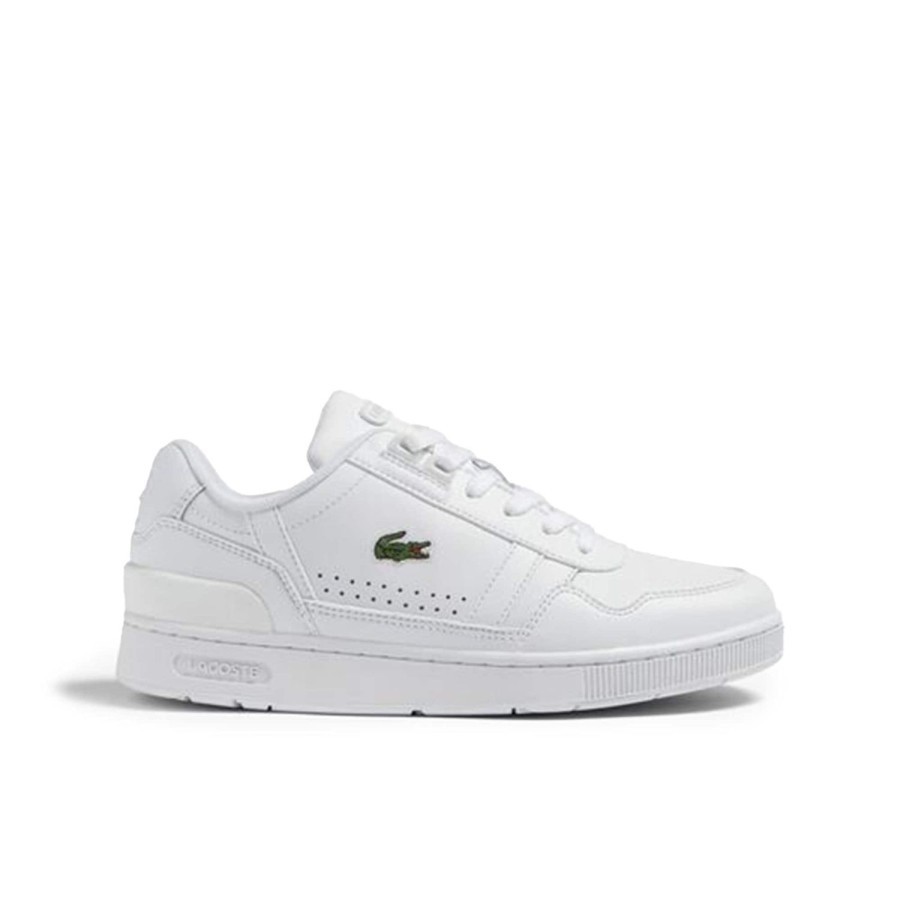 Sepatu Wanita Lacoste T-Clip Leather White (45SFA009021G) Original