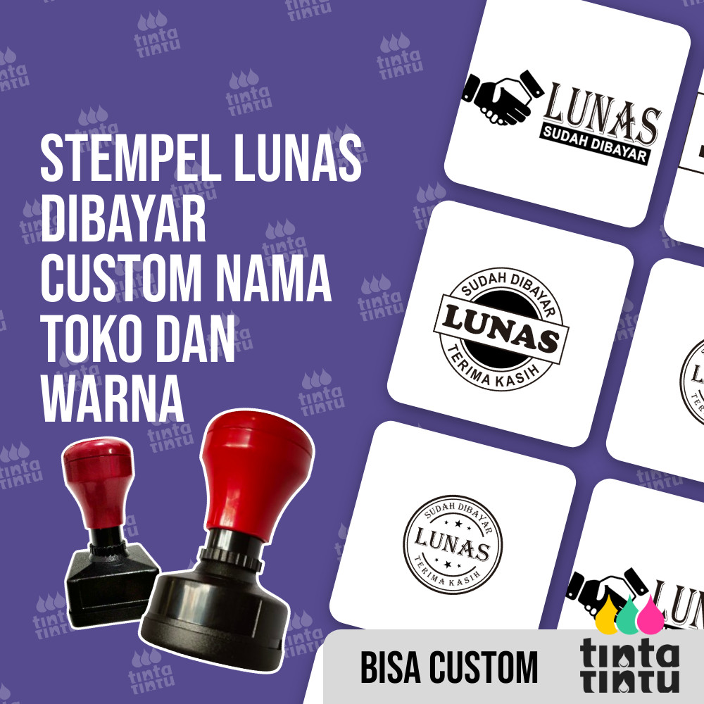 

Stempel Lunas Dibayar Custom Nama Toko dan Warna