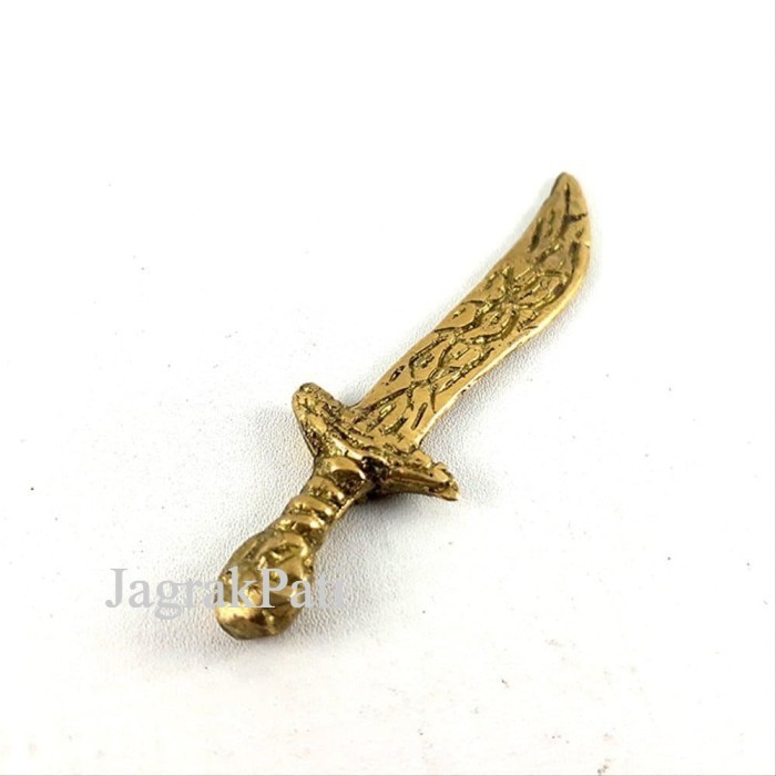 Pedang Mini Kuningan Antik Unik JP398
