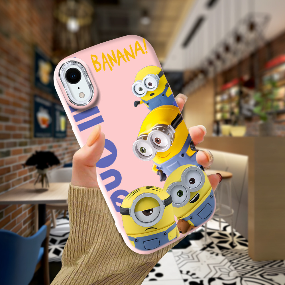Compitable With iPhone XR Phone Case Softcase Casing Hp Kesing Soft Cassing Minions 4035