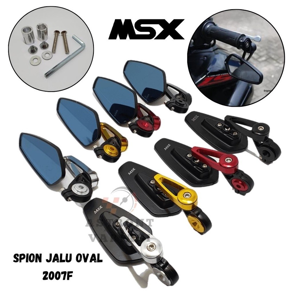 Spion Jalu Oval Bar End Lipat Gold Universal Nmax Jupiter Z Beat Vario Aerox Pcx Scoopy TerMurah Big