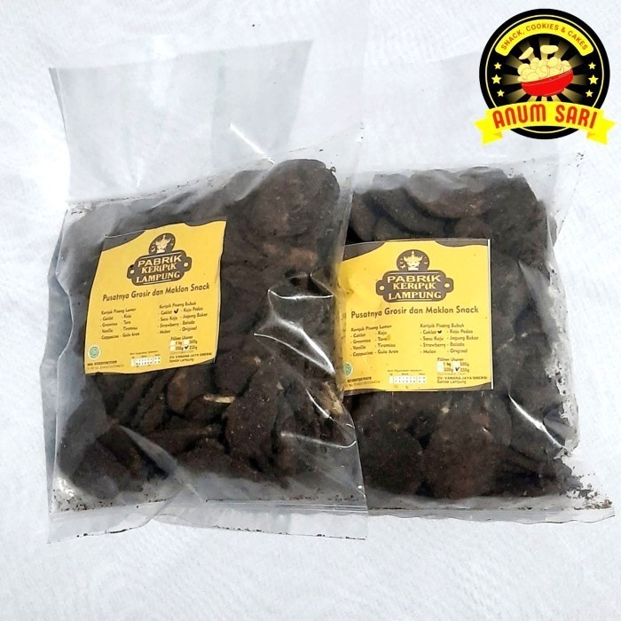 

JAJAN PASAR/ SNACK GURIH/ Keripik Pisang Kepok COKELAT TABUR Asli Lampung - Anum Sari