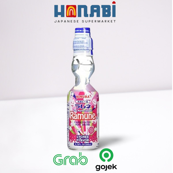 

Kimura Ramune Lychee 200ml - Minuman Soda Made In Japan