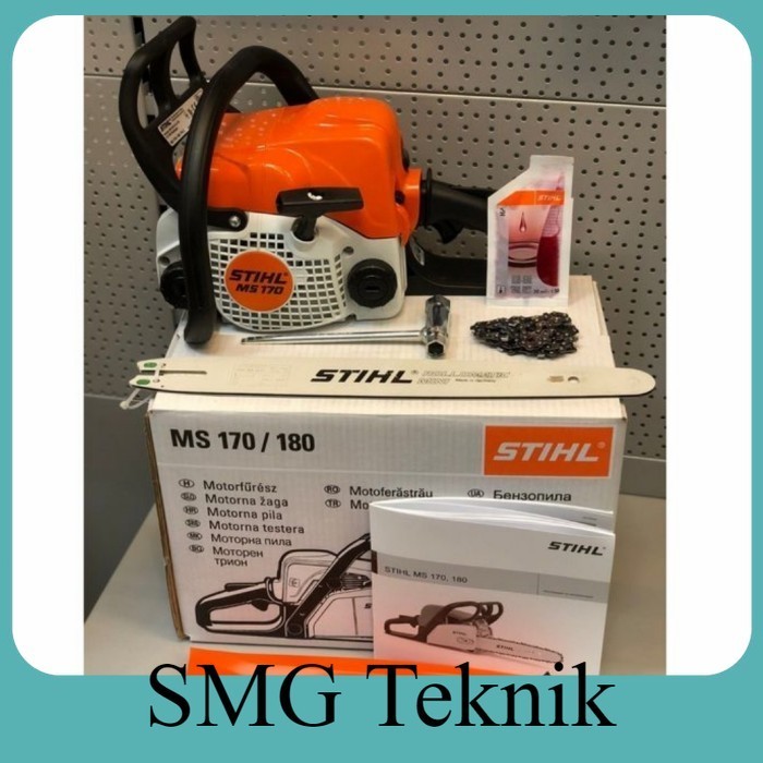 Berkualitas STIHL CHAINSAW KAYU MINI 16" 16 INCH MS-180 MS 180 GERGAJI MESIN KAYU GYJ906