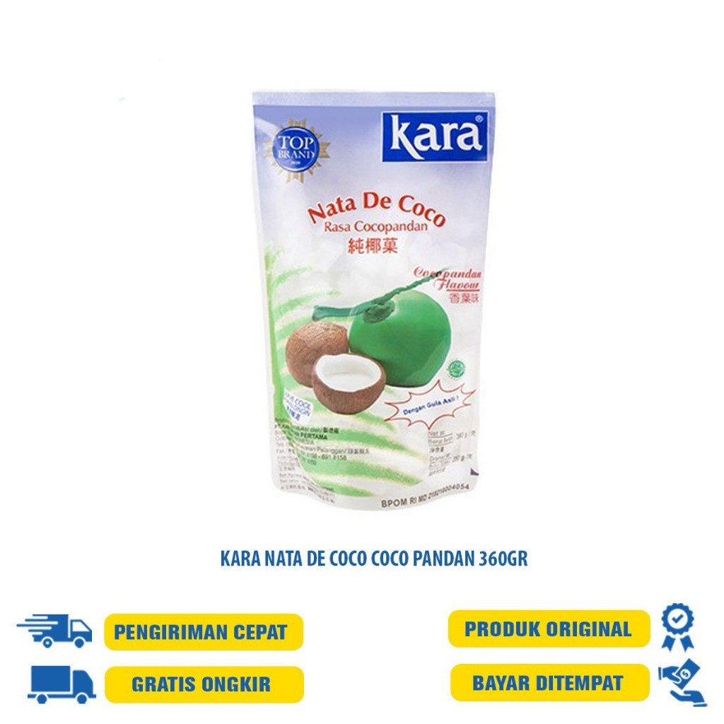 

Kara Nata De Coco - C.Pandan 360Ml | Plain Bag 1000Gr | Slices 1000Gr