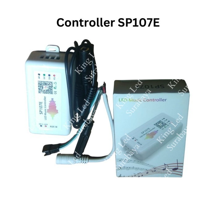 LED Remote Controller SP107E Music Bluetooth  Lampu LED Strip Modul 5V 12V 24V Flexible 5-24V WS2811