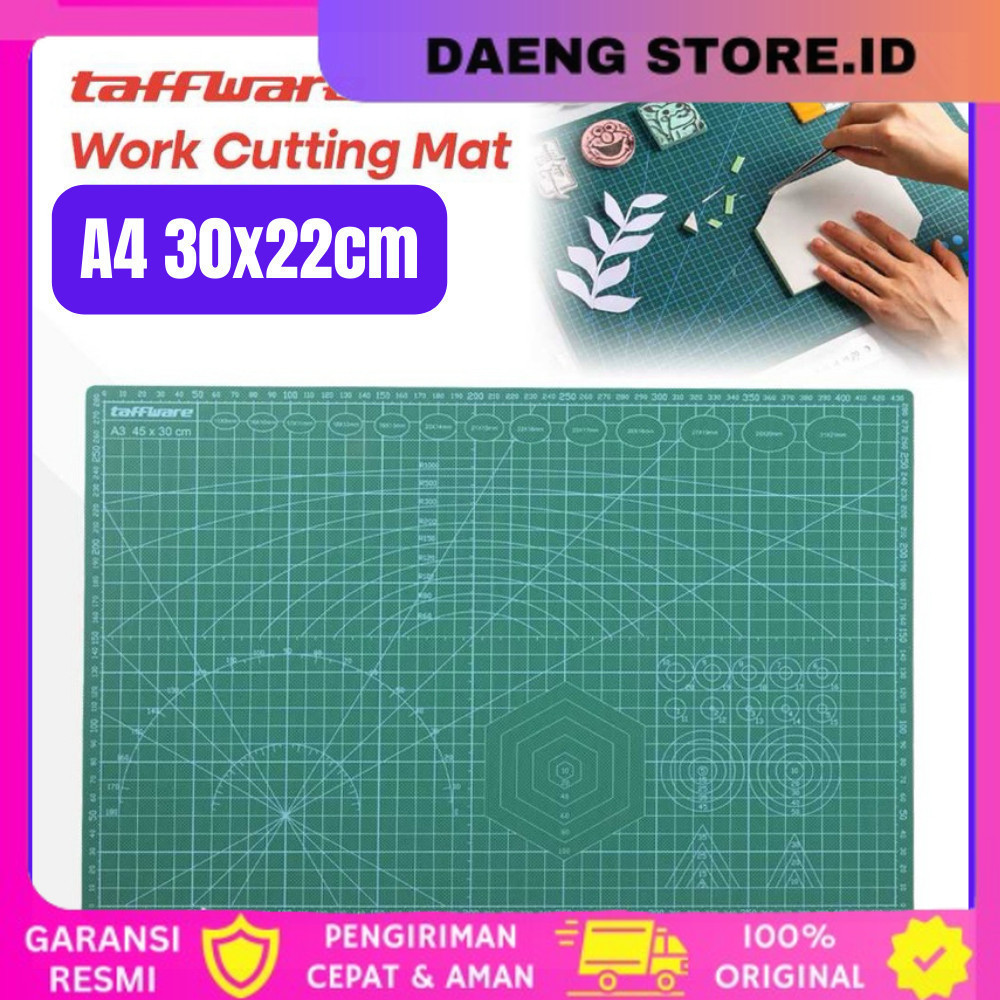 

Alas Potong Work Cutting Mat Pad Anti Slip A4 30x22cm Alas Potong Kertas Bahan PVC Double-Side-COD