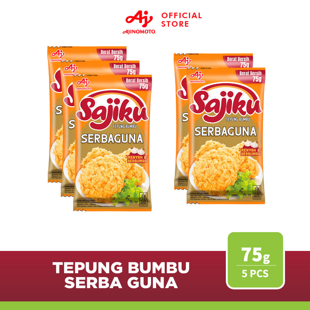 

SAJIKU® Tepung Bumbu Serba Guna Sachet 75g (5pcs)