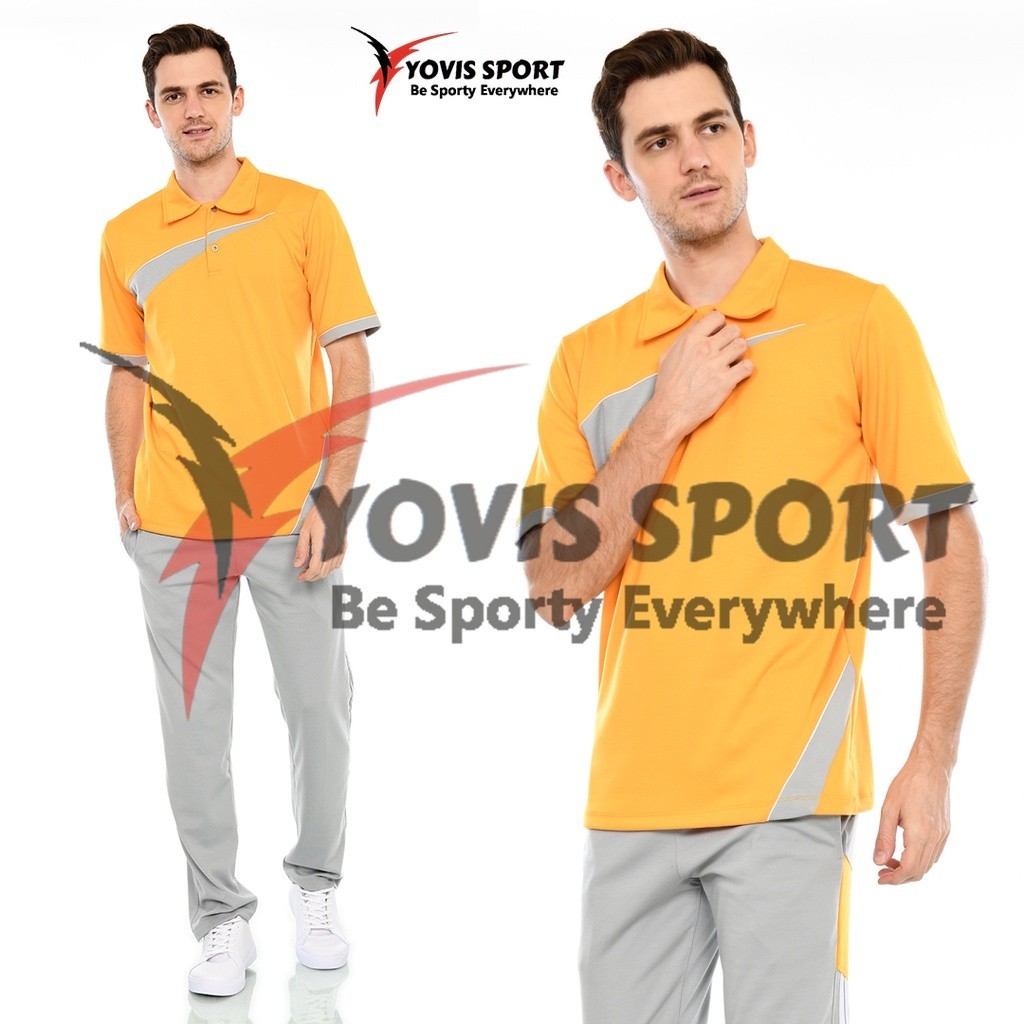 Setelan kaos wangky pendek yovis sport/Pkaian olahraga pria