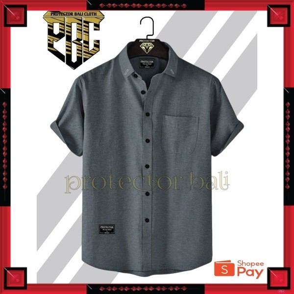 KAIN ADEM LEMBUT HALUS TEBAL / KEMEJA PRIA BOYI DISTRO HUMBLE TOP MAN LENGAN PANJANG PENDEK KASUAL F