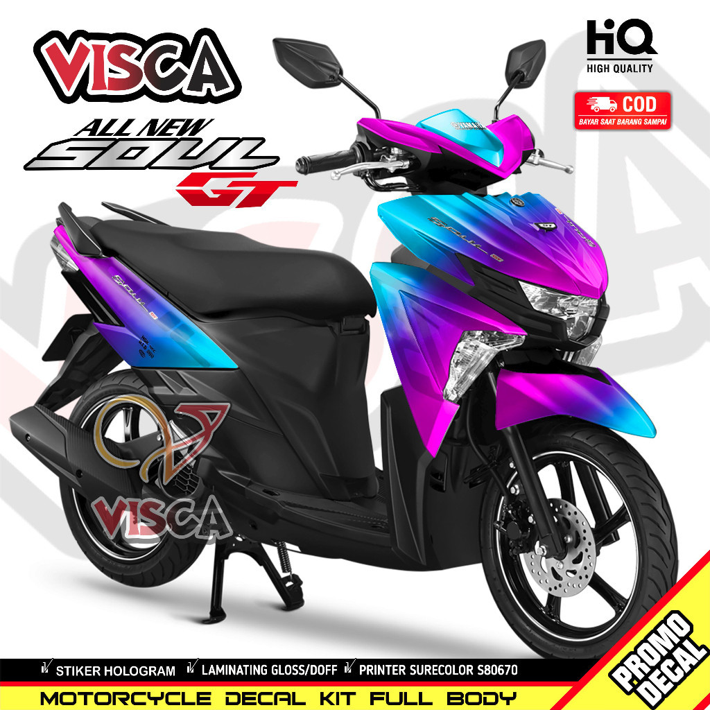 Decal Soul GT 125 Full Body Stiker Mio Soul GT 125 Full Body Striping Mio Soul GT 125 Full Body BUNG