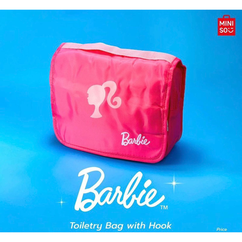 Miniso x Barbie - Toiletry Bag Pouch Barbie | Toiletries Travel Kit Bag Barbie