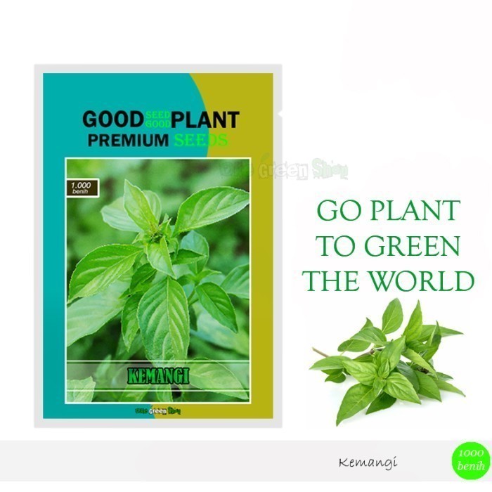 PREMIUM SEED - 1.000 Biji Benih Bibit Kemangi Sayuran F1