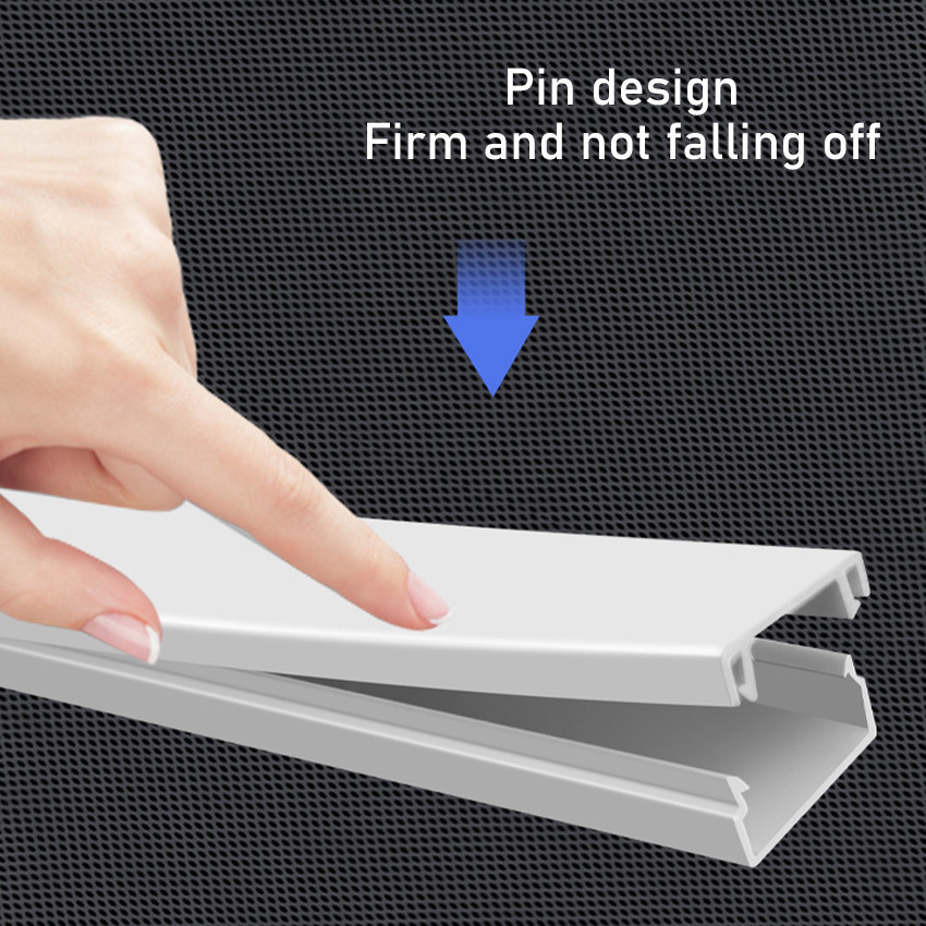 1 Meter Penutup Kabel Cable Duct Ducting Pvc / Penutup Kabel Dinding Tempel / Kabel Protektor