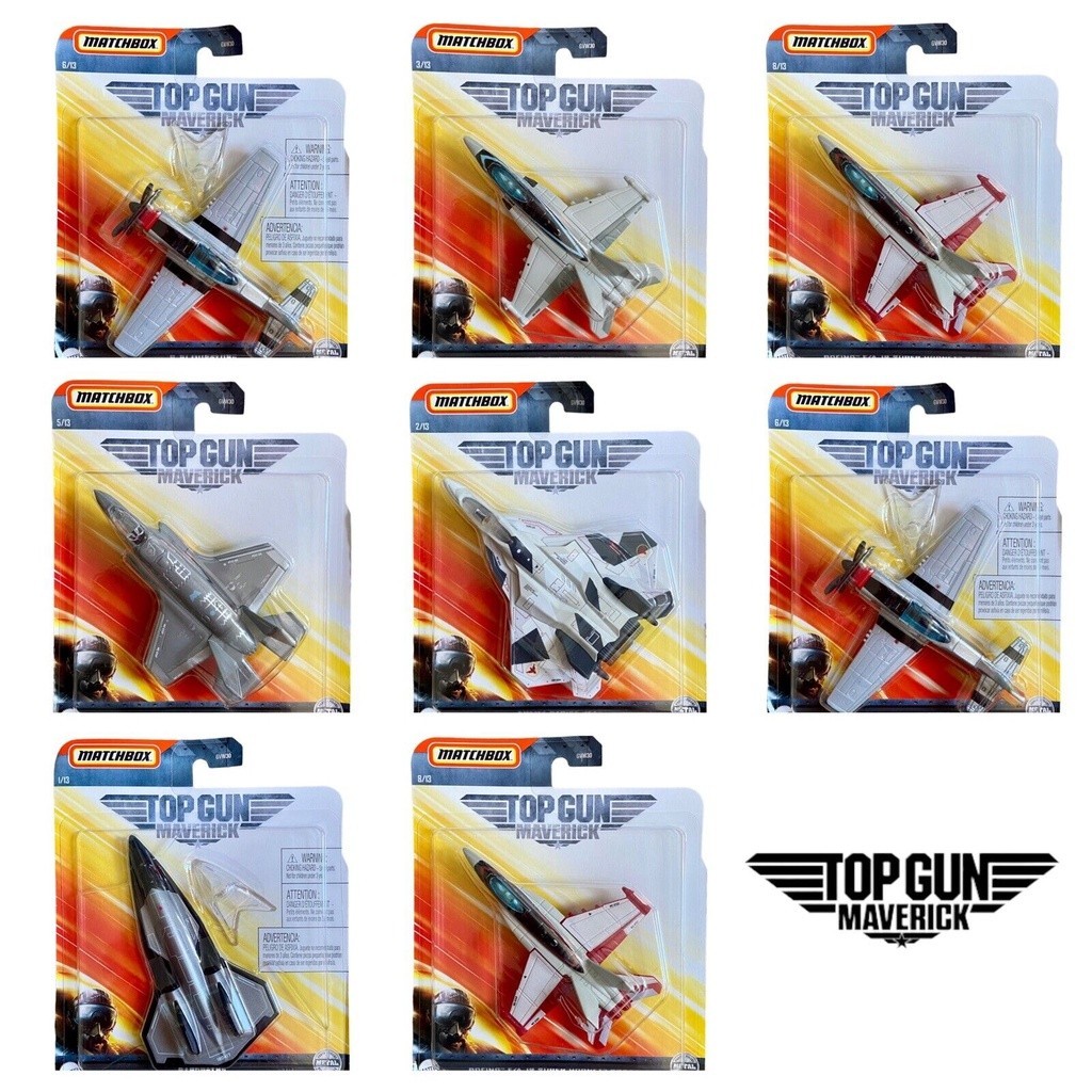 Matchbox Pesawat Sky Busters P-51 Mustang Boeing F/A 18 Super Hornet Maverick F14 Tomcat Grumman