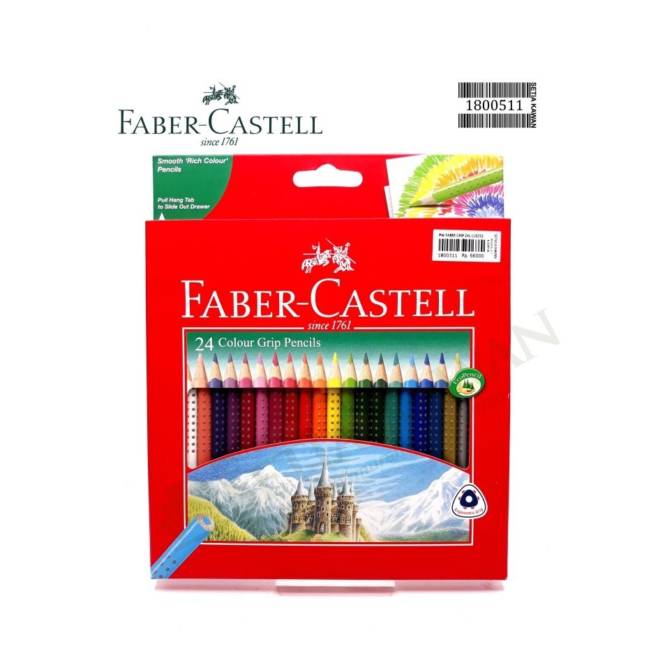 

✨LARIS✨ -Pensil Warna Grip Faber Castell 24 Warna