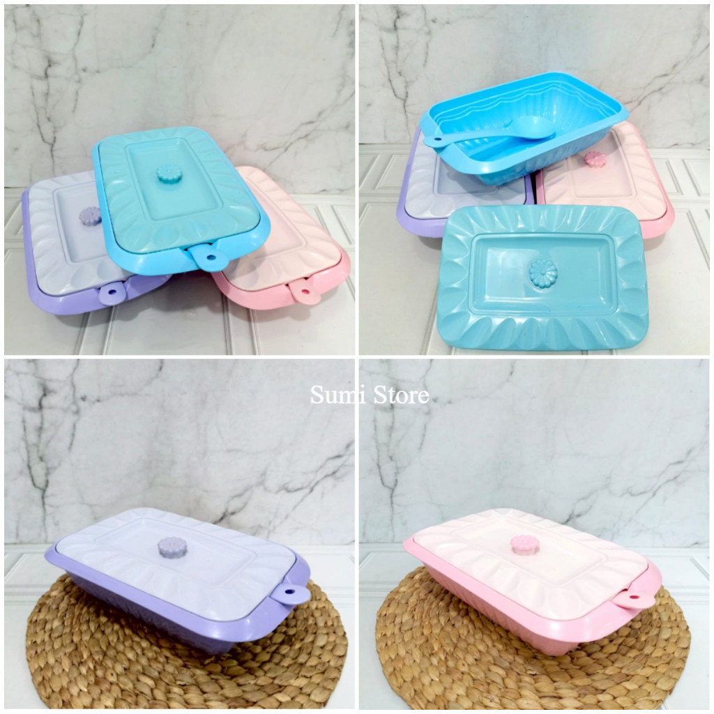 [3 & 6 pcs] BASI VIOLETTA SEGI PANJANG / BASI PRASMANAN SEGI PANJANG/ BASI PRASMANAN PLASTIK