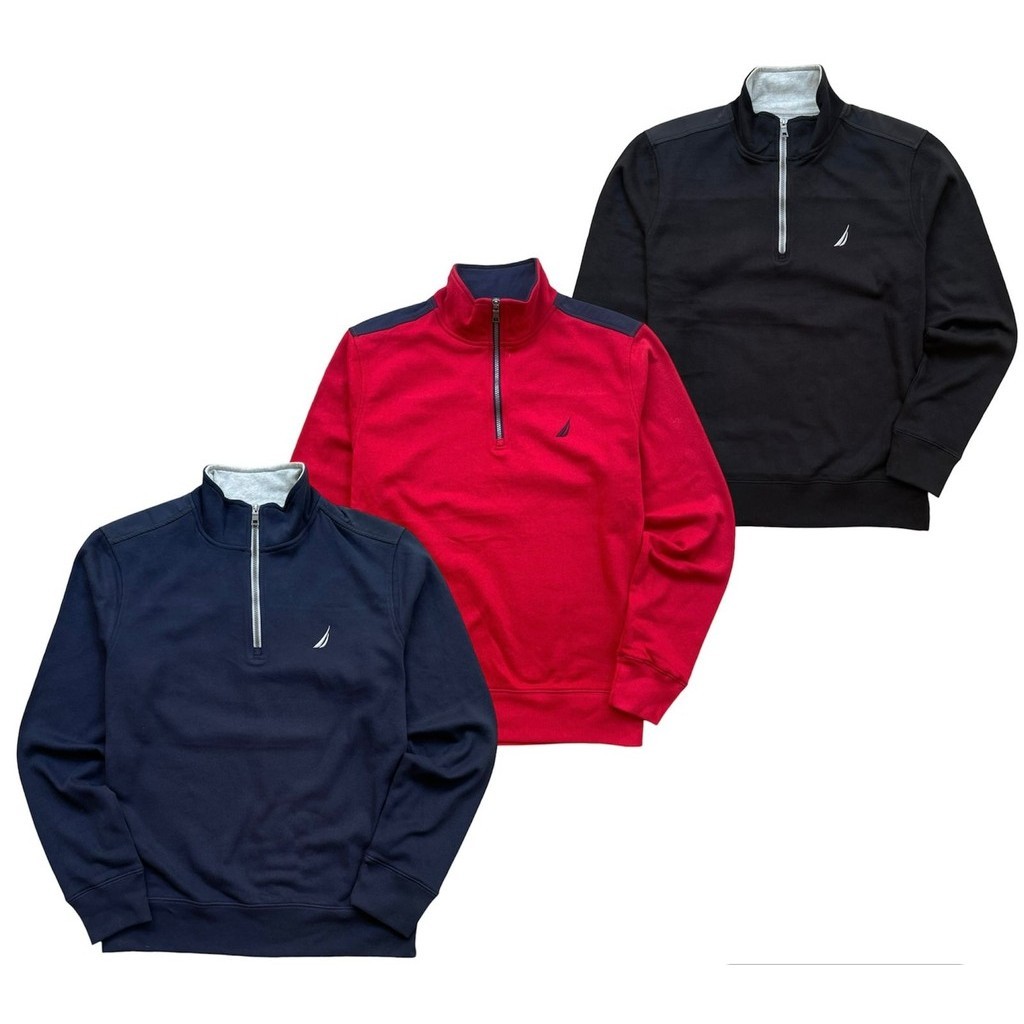 SWEATER HALF ZIPPER NAUTICA | HOODIE PRIA | OUTER PRIA | JAKET PRIA ORIGINAL NAUTICA
