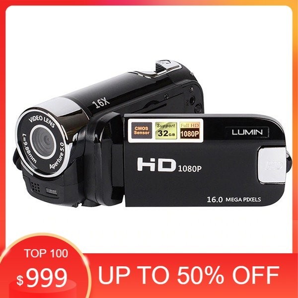 Promo - Lumin HD90 Camcorder Digital Camera 1080P 12MP Video Full HD DV DVR 2.7 TFT LCD 16x Zoom SP