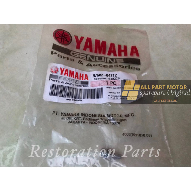 Baut Switch Rem Belakang 97602-04312 Aerox