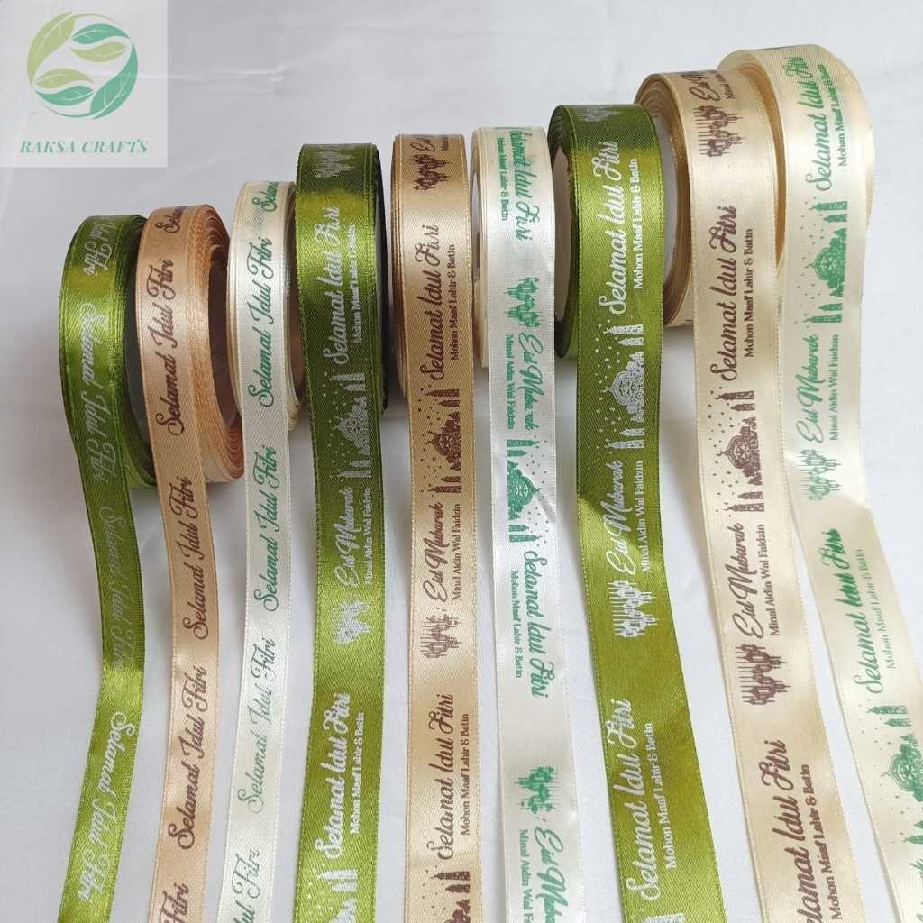 

Pita Idul Fitri 1,25cm 2cm 2,5cm | Pita Lebaran | Pita Parcel Ramadan | Perroll