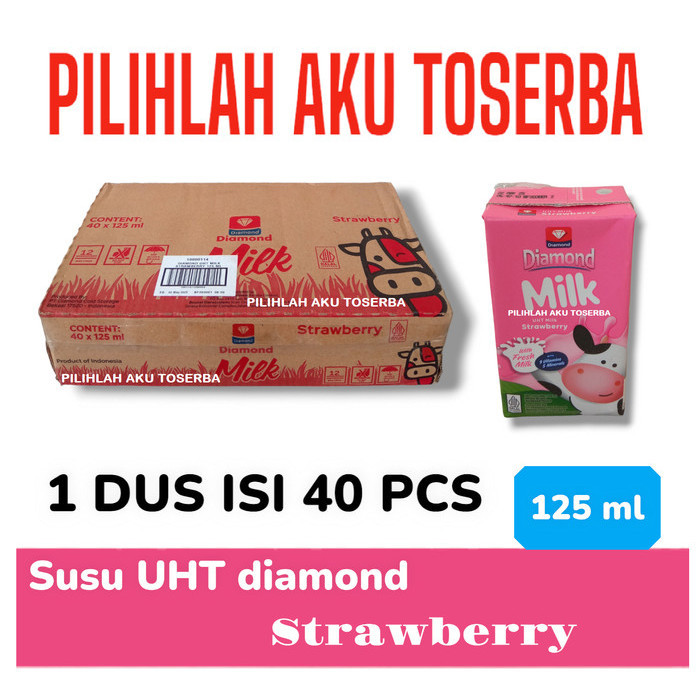 

Susu DIAMOND UHT STRAWBERRY MINI 125 ml - ( HARGA 1 DUS ISI 40 )