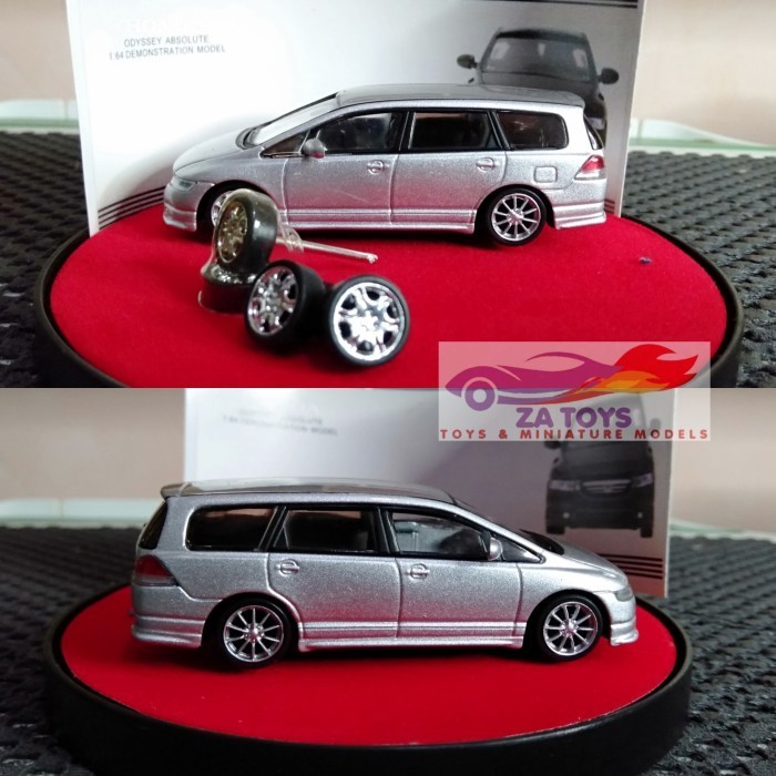 PTS99 Diecast Honda Odyssey Absolute RB1 Silver By Hotworks 1:64