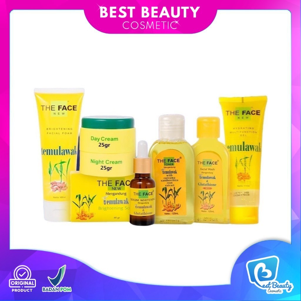 THE FACE Temulawak Brightening SERIES | Facial Wash - Toner Day & Night Cream | Best Beauty Cosmetic