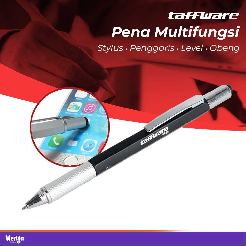 

Taffware Pena Multifungsi Plastik Stylus Penggaris Waterpass Obeng - 9625
