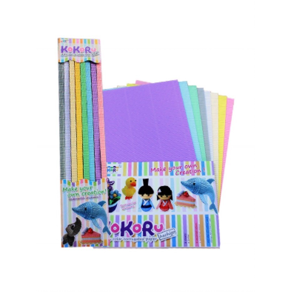 

New Promo~ berkahh_mall Corrugated Paper / Kertas Bergelombang Kokoru Hachigo ukuran A4