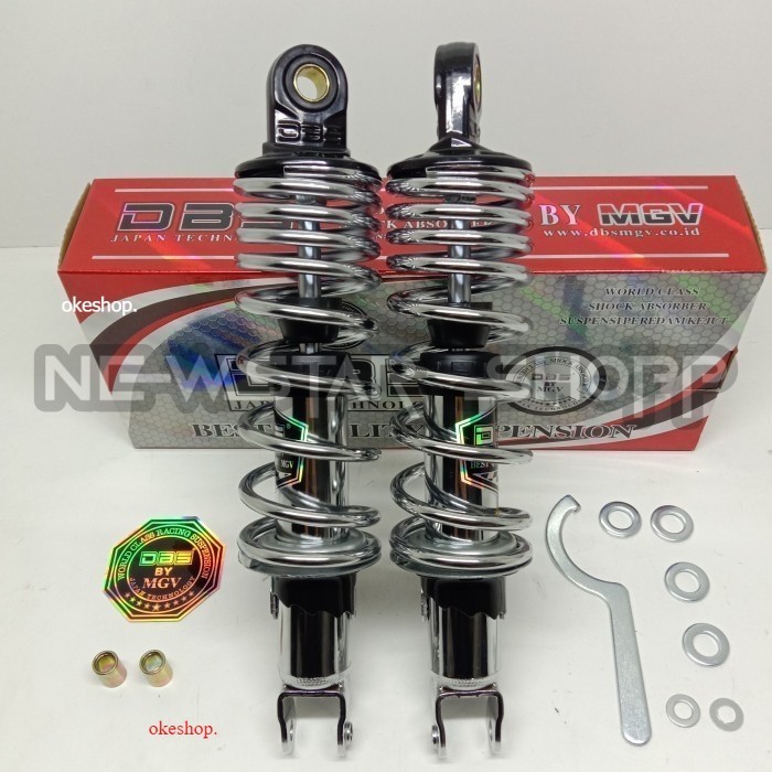 Shock DBS Aerox 280mm 8899 Chrome Nmax New Aerox 155 Nouvo Nuvo Z 280 - Chrome/Chrome, 280mm