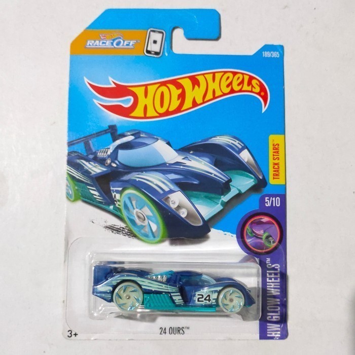 Hotwheels 24 Ours biru muda