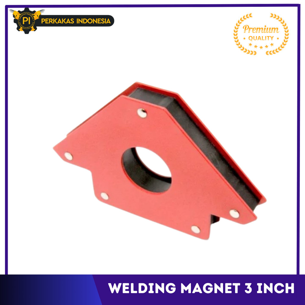 Siku Magnet Besi Las Holder Welding Magnet Wipro WMH03 3 Inch Klem Siku Sudut Besi Corner Clamp Meta