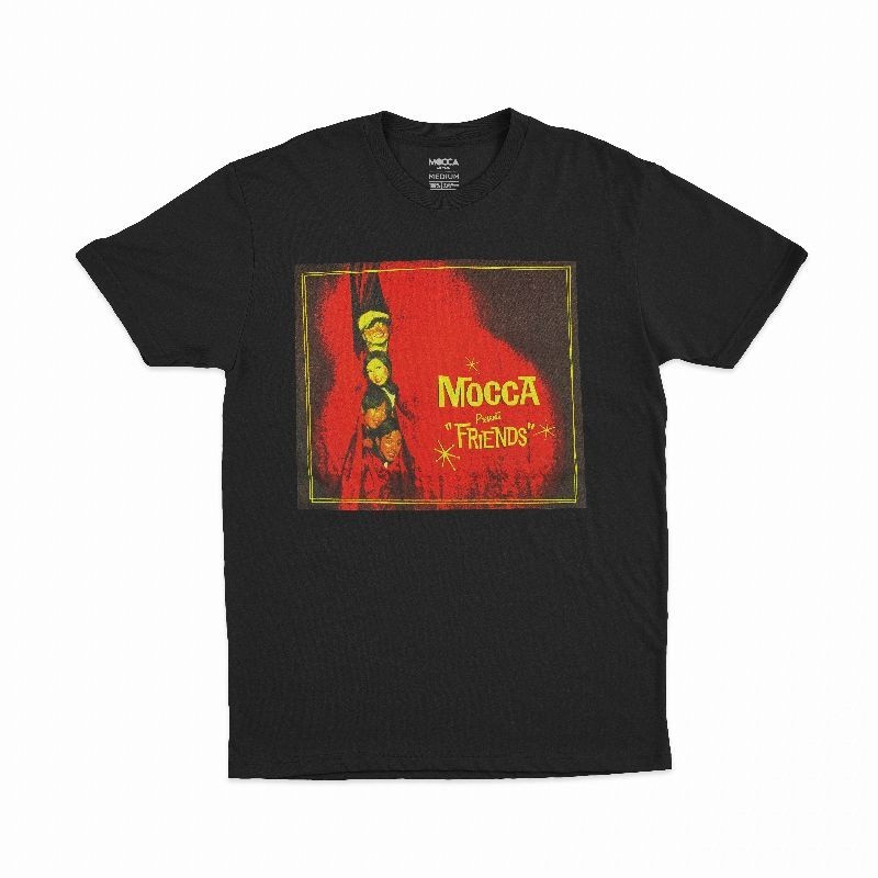 KAOS BAND Tshirt Mocca - Friends Bahan Cotton Combed 24s Tebal