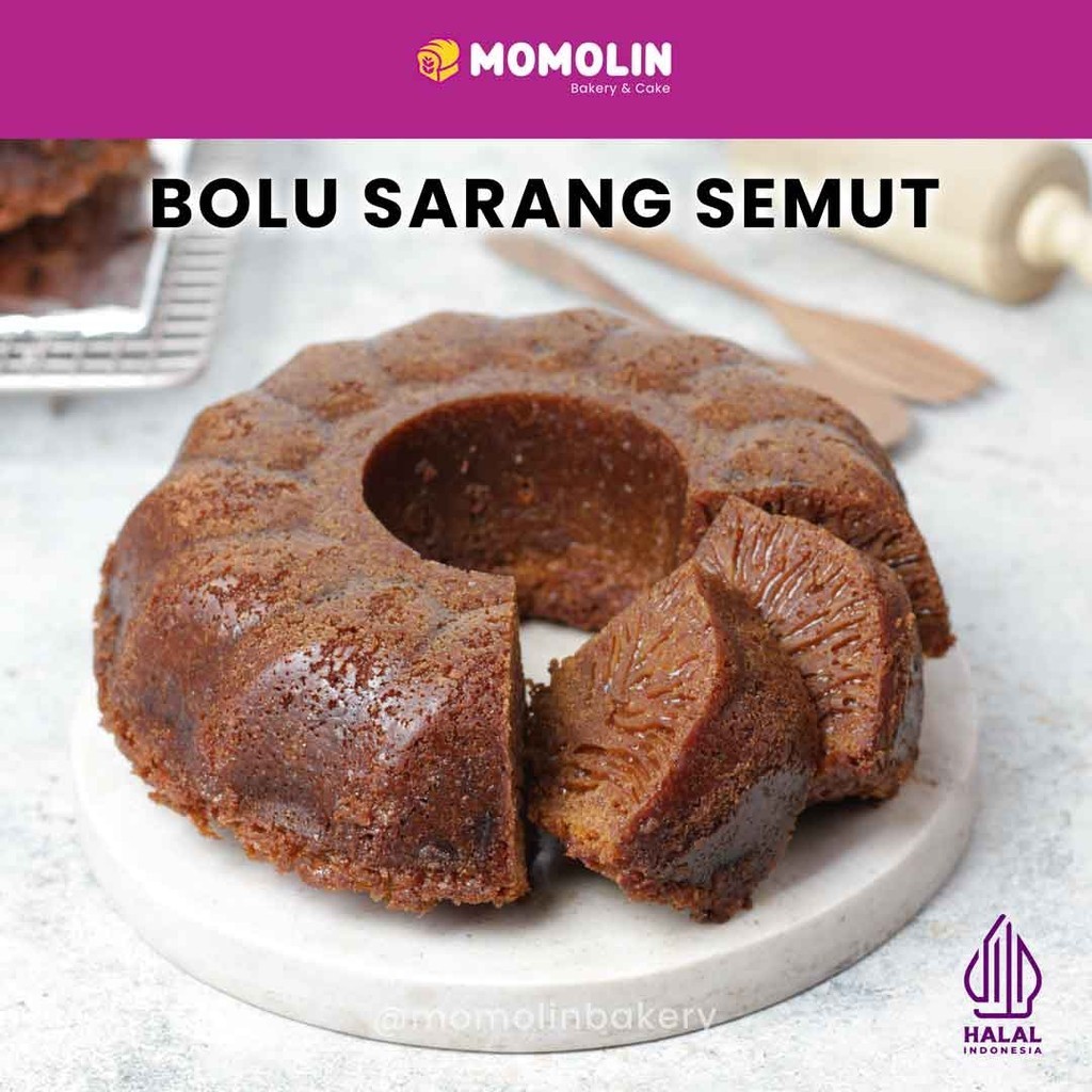 

Momolin Bakery Bolu Sarang Semut Caramel - Bolu Caramel - Bolu Jadul - Kue Karamel Sarang Semut - Cemilan Oleh-Oleh