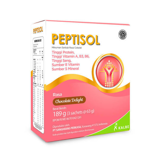 

ED Des 2025 Peptisol Coklat 189 gram Nutrisi Tinggi Protein Free Dus+Bubble